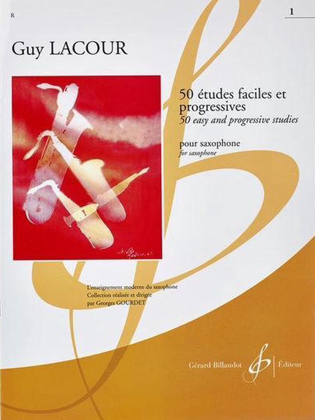 50 études faciles et progressives - Guy Lacour (deel 1) - saxofoon