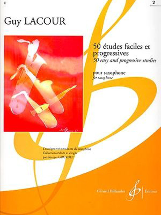 50 études faciles et progressives - Guy Lacour (deel 2) - saxofoon