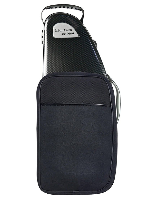 Koffer tenorsaxofoon BAM Hightech with pocket (black carbon)