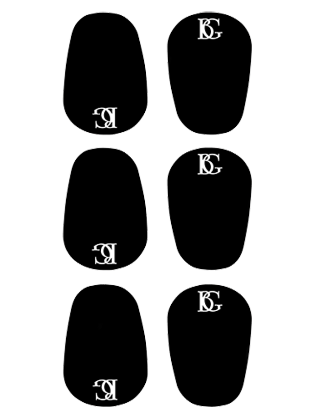 Mondstukplakkers A10 -0,8mm zwart (S)