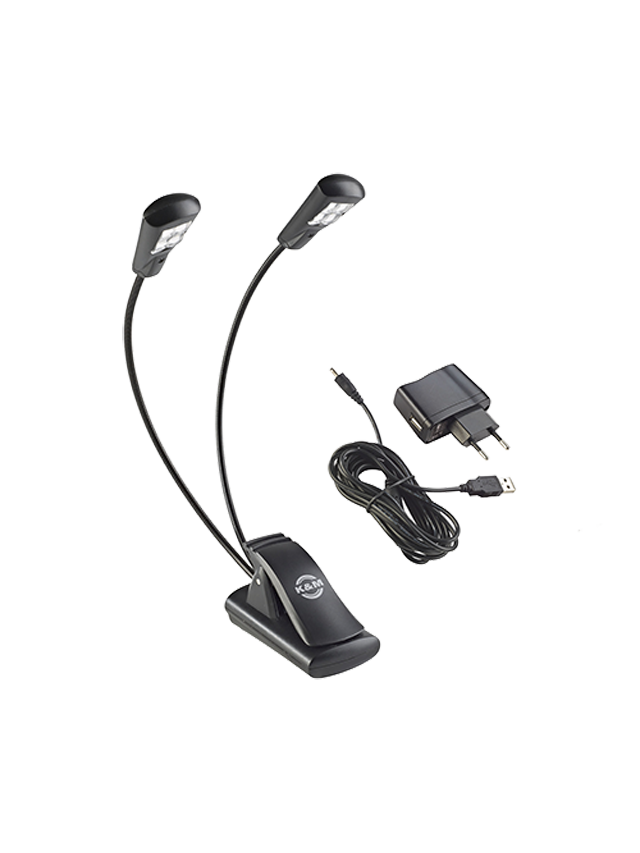 K&M lessenaarlamp 12245 'Double 4 LED FlexLight' (inclusief stroomkabel)