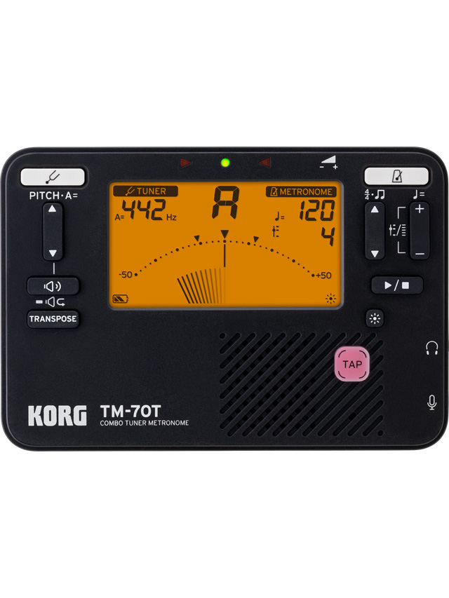 KORG TM-70 metronoom en stemapparaat zwart *NIEUW MODEL