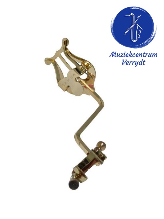 Lyre holder voor Yamaha Custom saxofoon (incl. harpje) - Altsax goudlak