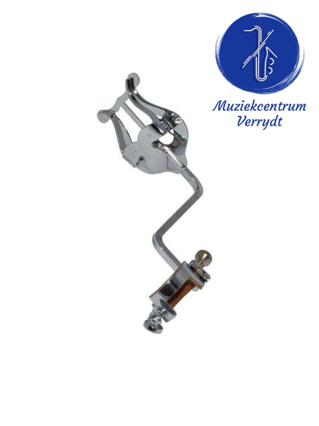 Lyre holder voor Yamaha Custom saxofoon (incl. harpje) - Altsax zilver