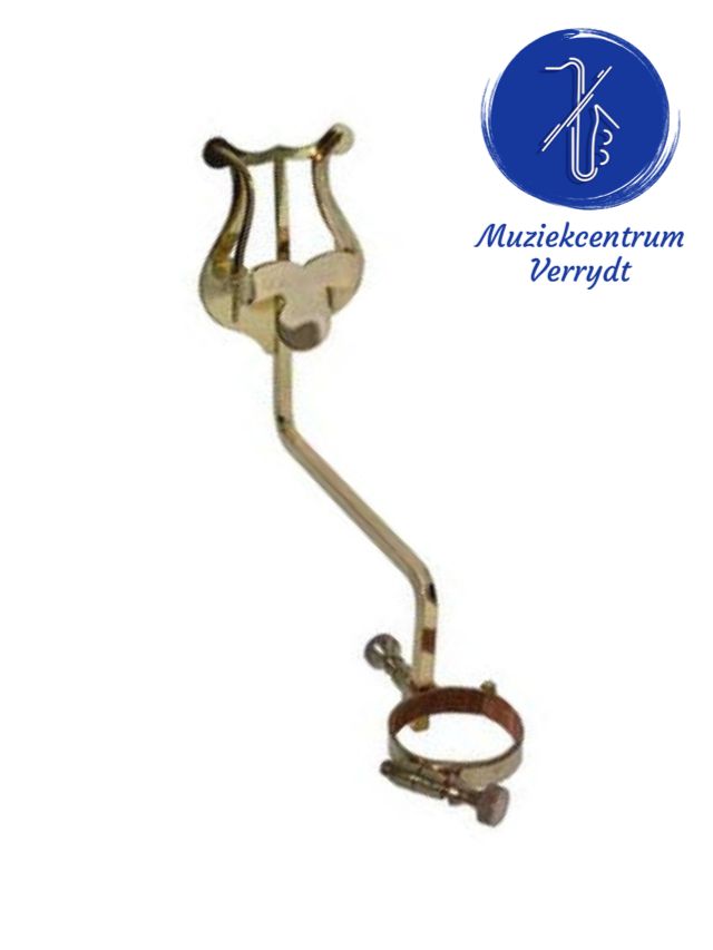 Lyre holder voor Yamaha Custom saxofoon (incl. harpje) - Tenorsax goudlak