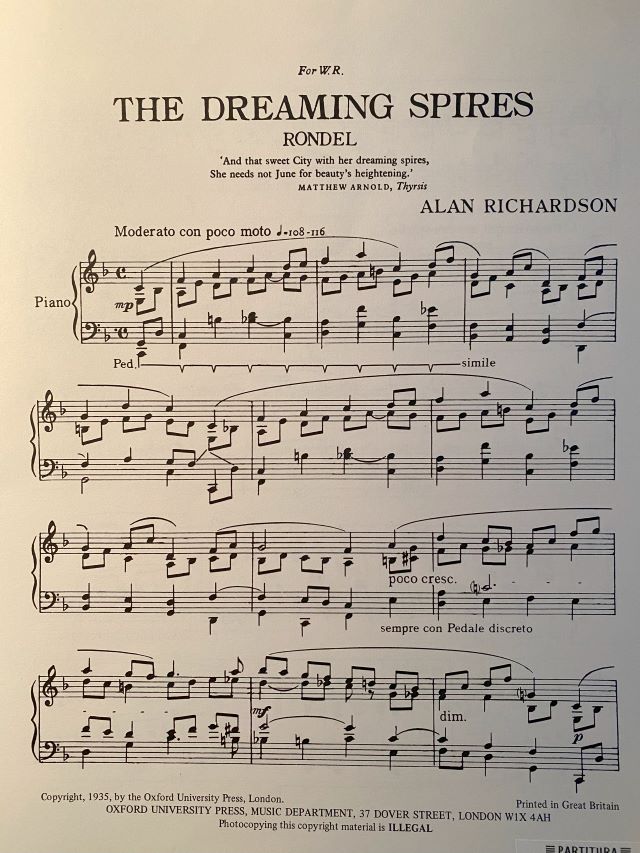 The Dreaming Spires (A Rondel for Pianoforte) - Alan Richardson