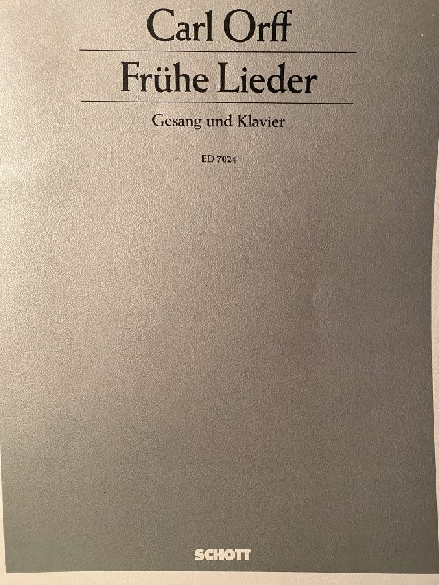 Fruhe Lieder - Carl Orff