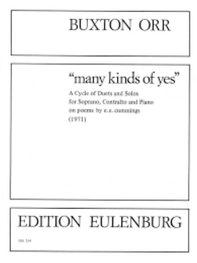 Many Kinds Of Yes - Buxton Orr