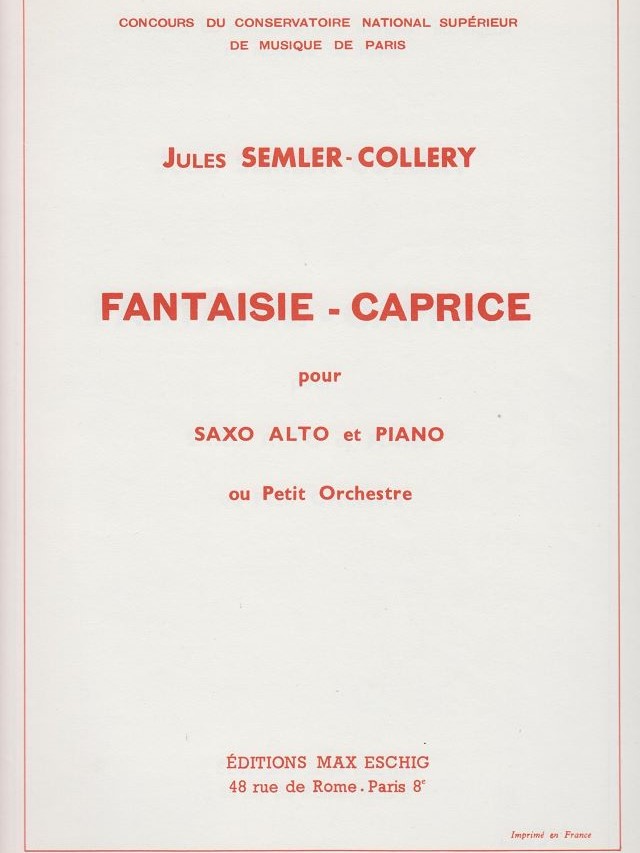 Fantasie Caprice - Jules Semler - Collery