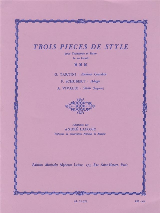 Trois Pieces de Style - André Lafosse