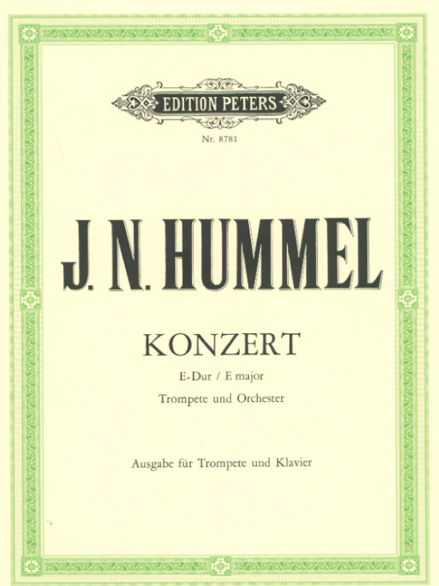 Konzert E-Dur / Concert E-Major - J.N. Hummel - Martin Focke
