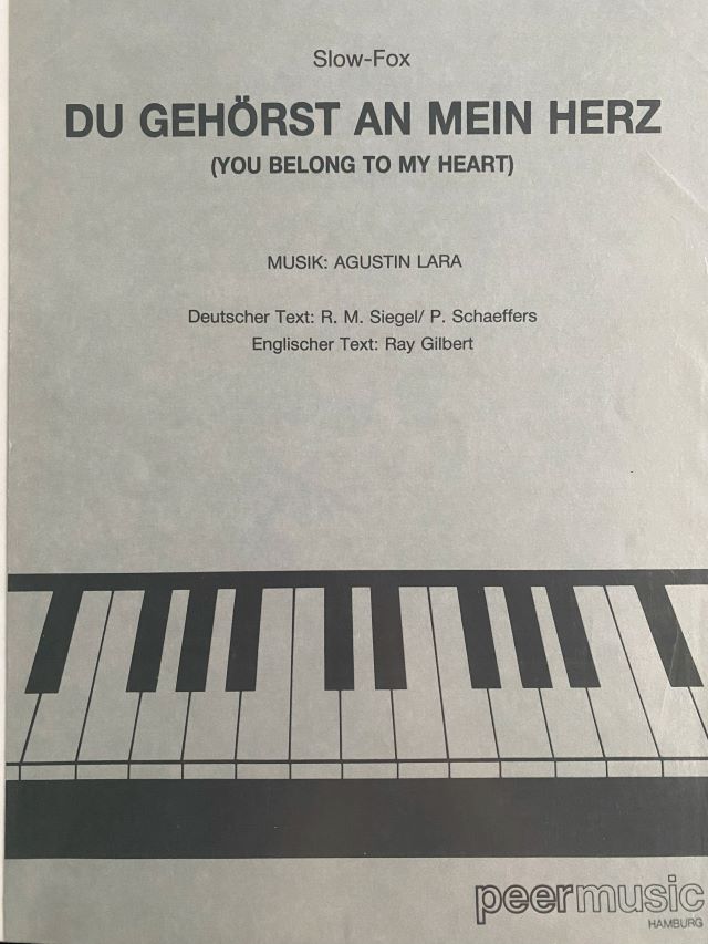 Du Gehörst Am Mein Herz - You Belong To My heart - Lara Agustin