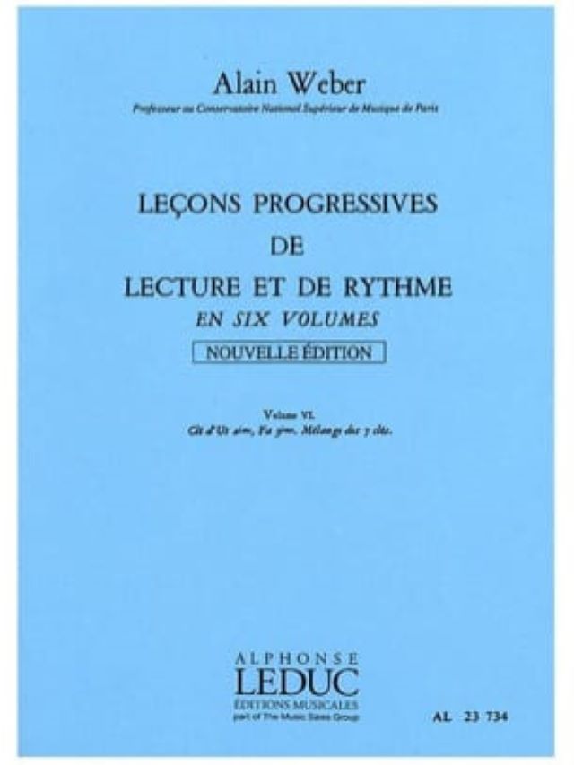Leçons Progressives Lecture et Rythme Volume 6 - Alain Weber