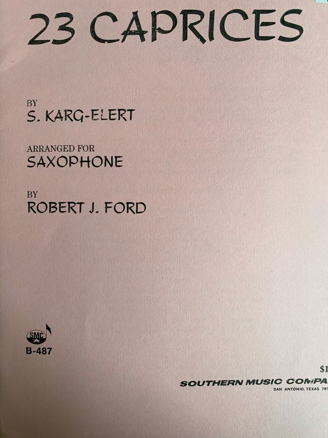 23 Caprices Op. 107  - S. Karg-Elert  - Robert J. Ford