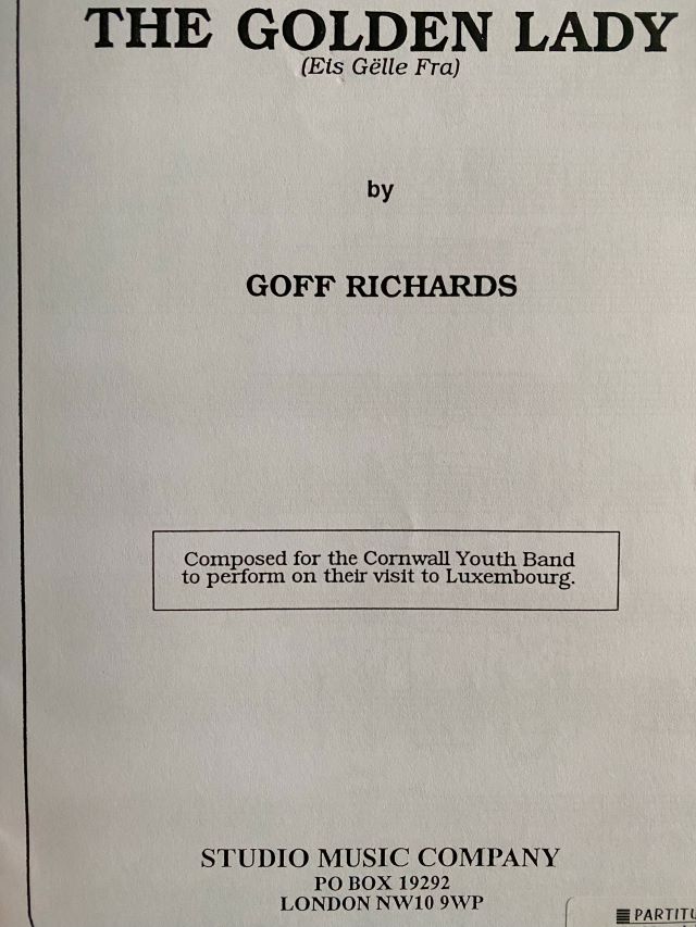 The Golden Lady (Eis GElla Fra) - Score - Goff Richards