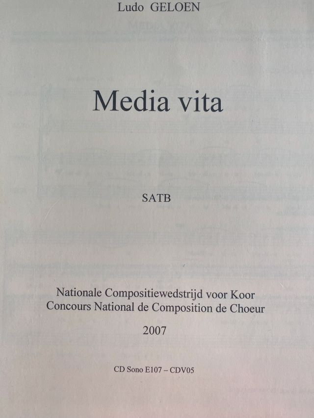 Media Vita - SATB a Cappella - Ludo Galoen