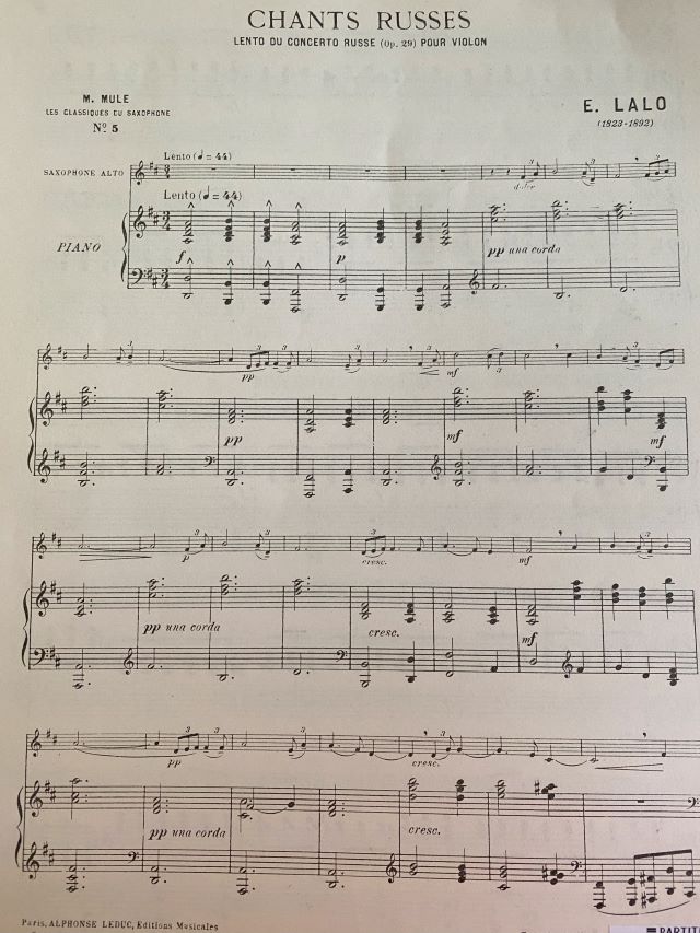 Chants Russes - E. Lalo - Marcel Mule