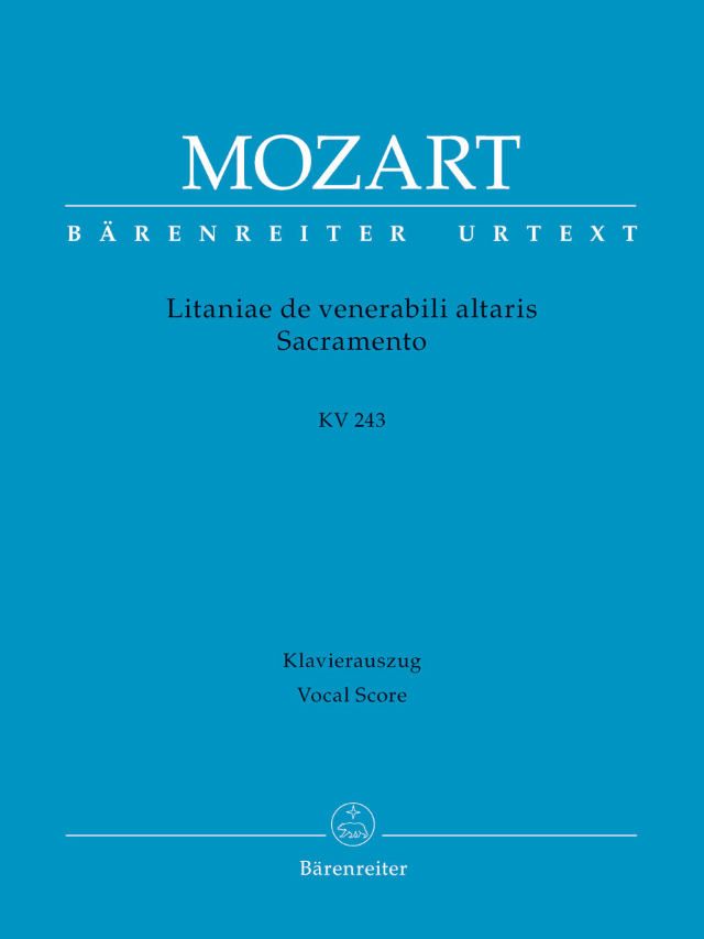 Litaniae de Venerabili Altaris Sacramento in E-flat Major KV 243 - Wolfgang Amadeus Mozart / Helmut Federhofer, Renate Federhofer-Konings, Martin Focke