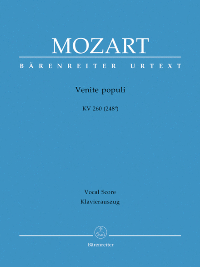 Venite Populi KV 260 (248a) - Wolfgang Amadeus Mozart - Hellmut Fderhofer, Andreas Kohs
