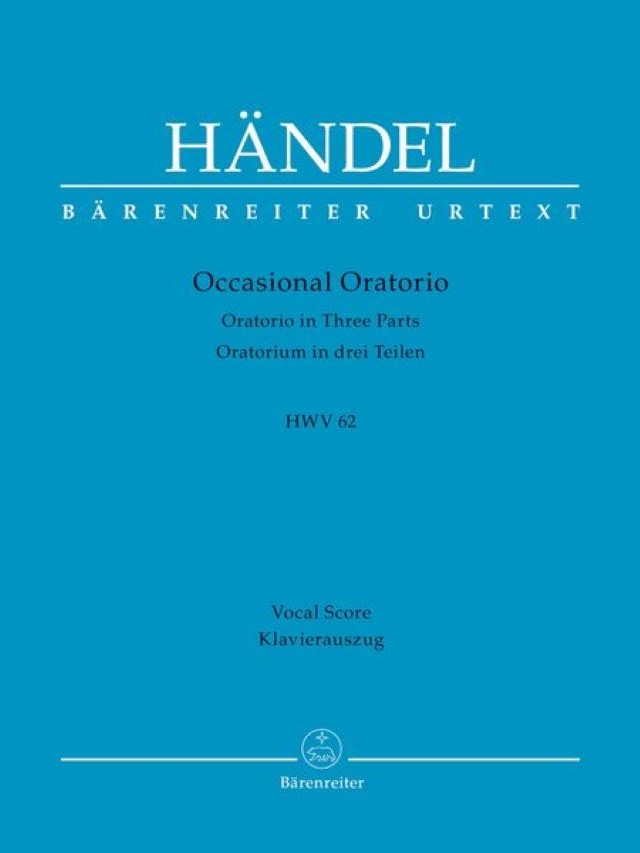 Occasional Oratorio HWV 62 - Georg Friedrich Händel / Merlin Channon