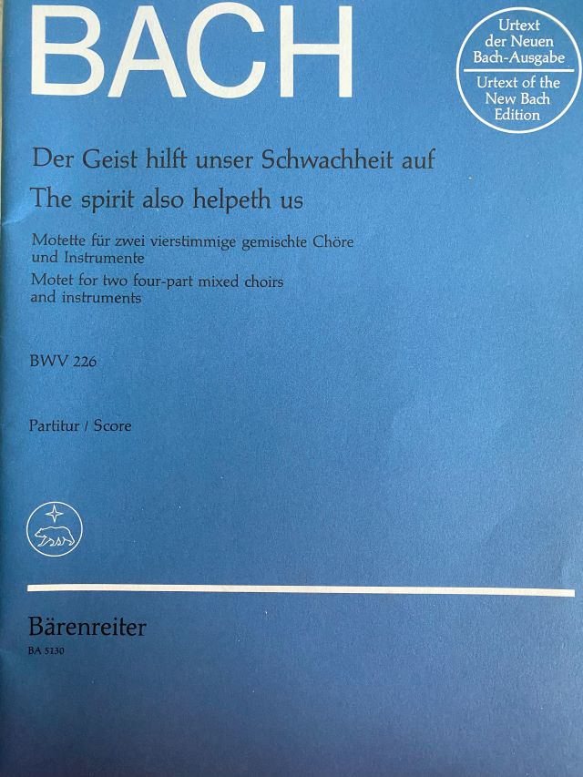 Der Geist hilft unser Schwachheit auf - The Spirit Also Helpeth Us - BWV 226  - Johann Sebastian Bach / Konrad Ameln