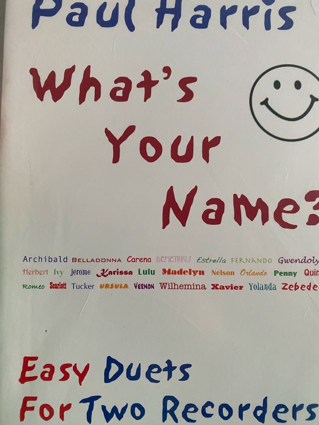 What's Your Name - Harris Paul