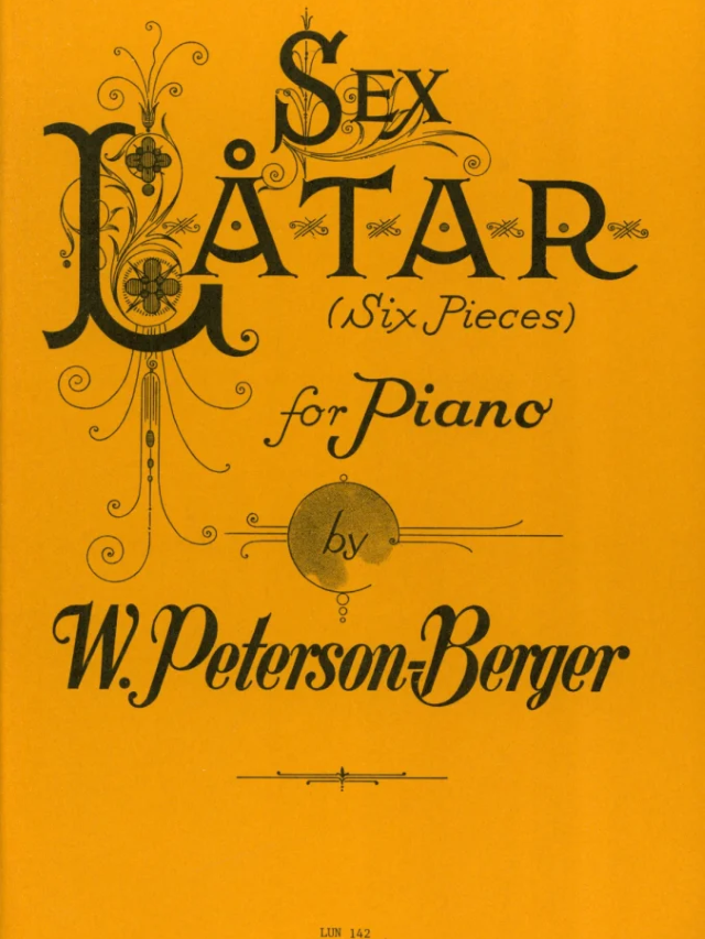 Sex Latar (6 Stücke) - Wilhelm Peterson-Berger