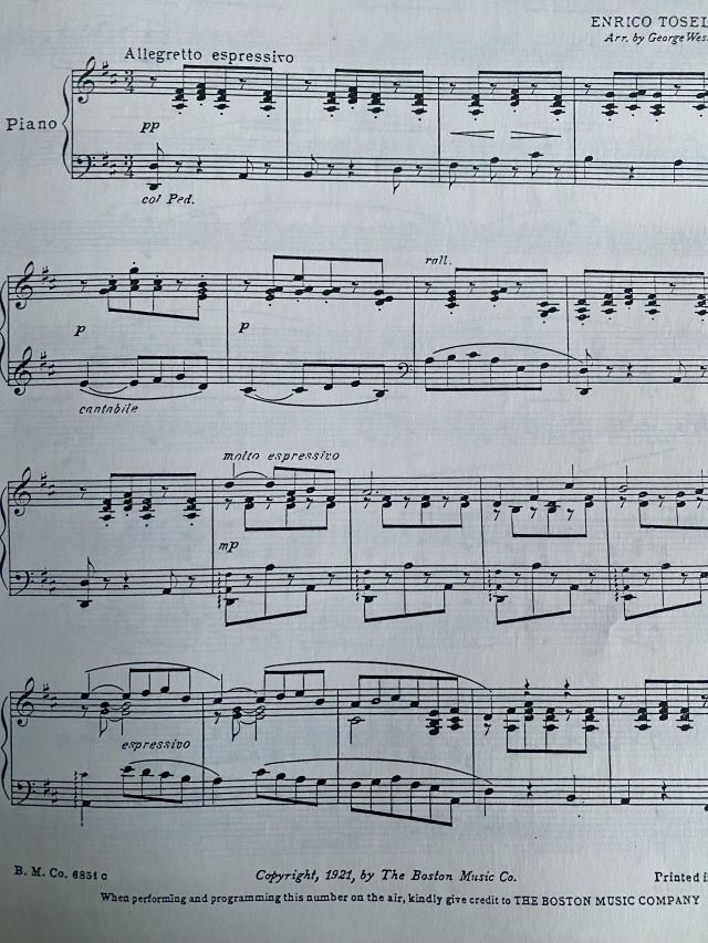 Serenade Opus 6 - Enrico Toselli