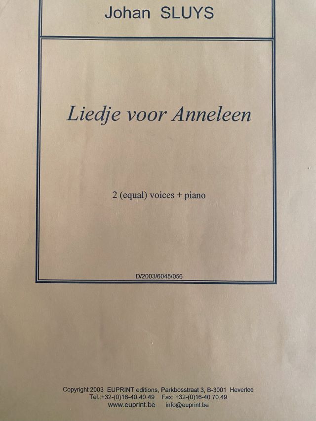 Liedje voor Anneleen - Johan Sluys