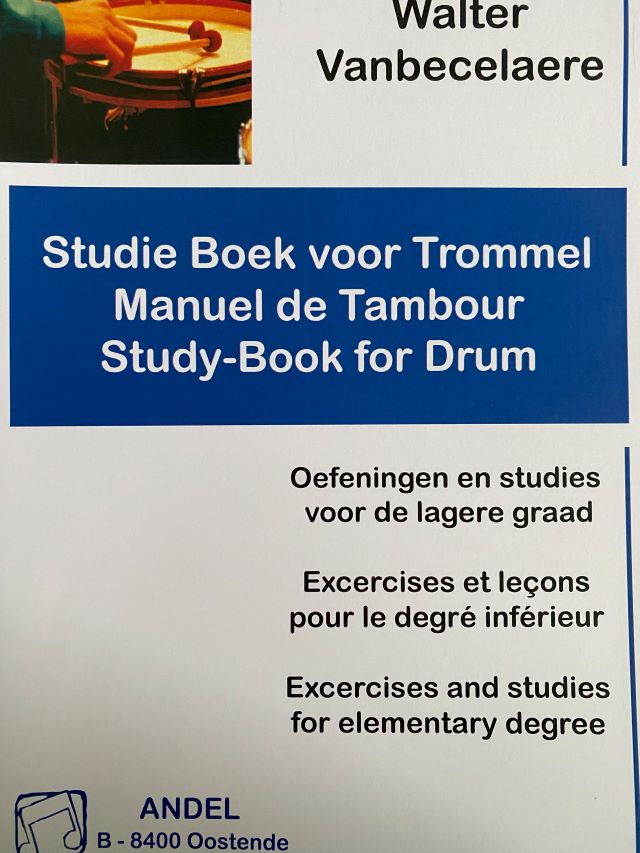 Studieboek voor Trommel - Walter Van Becelaere