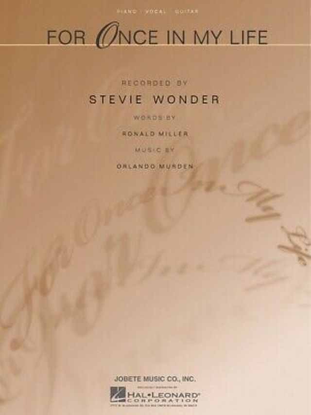 For Once in My Life - Stevie Wonder