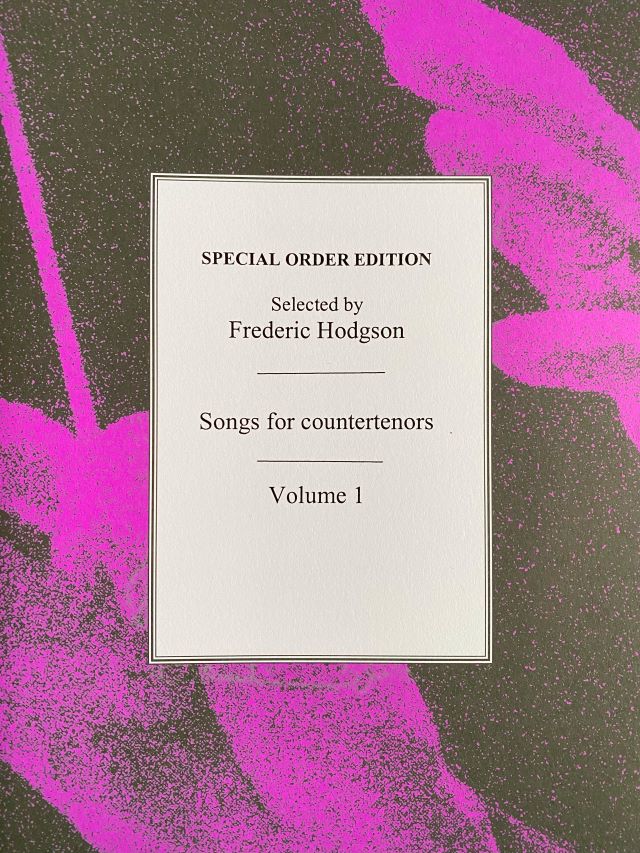 Songs For Countertenors Volume 1 - Frederic Hodgson - James Bowman