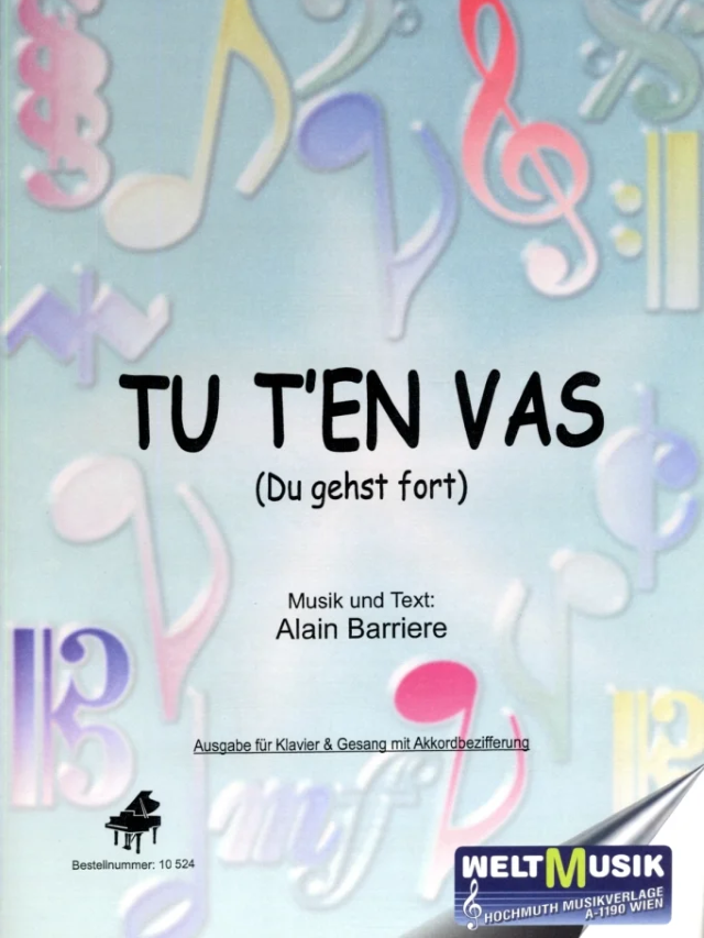 Tu T'en Vas - Alain Barriere