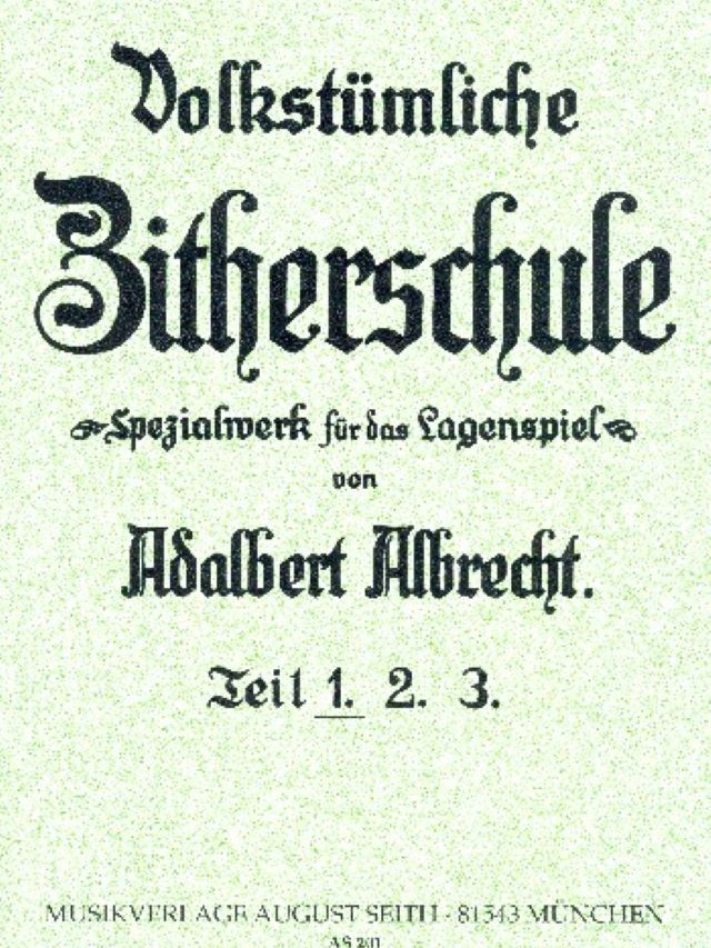 Zitherschule volume 1 - Albrecht Adalbert