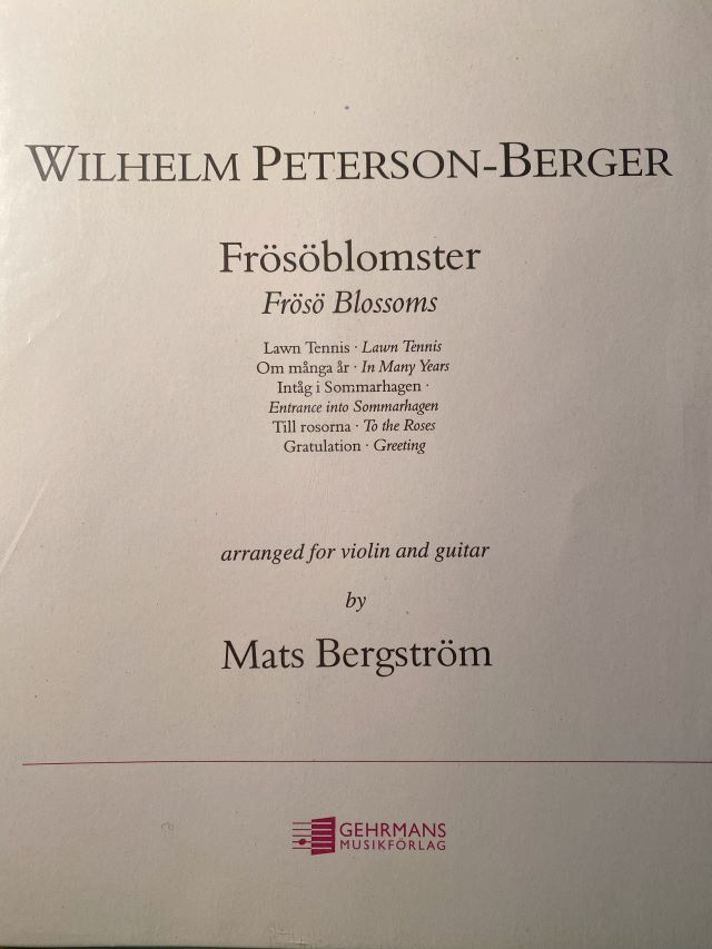 Frösöblomster- Flowers from Frösö - Wilhelm Peterson- Berger