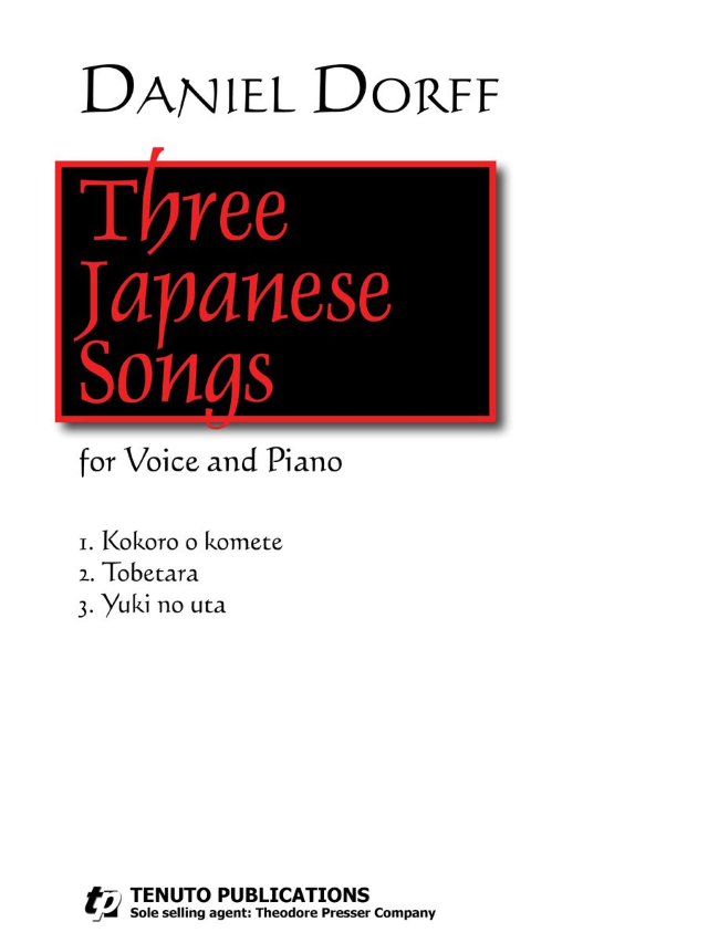 Three Japanese Songs - Daniel Dorff