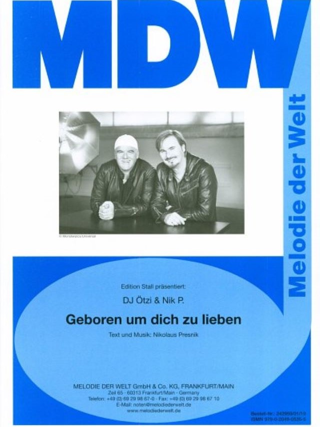 Geboren Um Dich Zu Lieben - DJ Oetzl + Nik P
