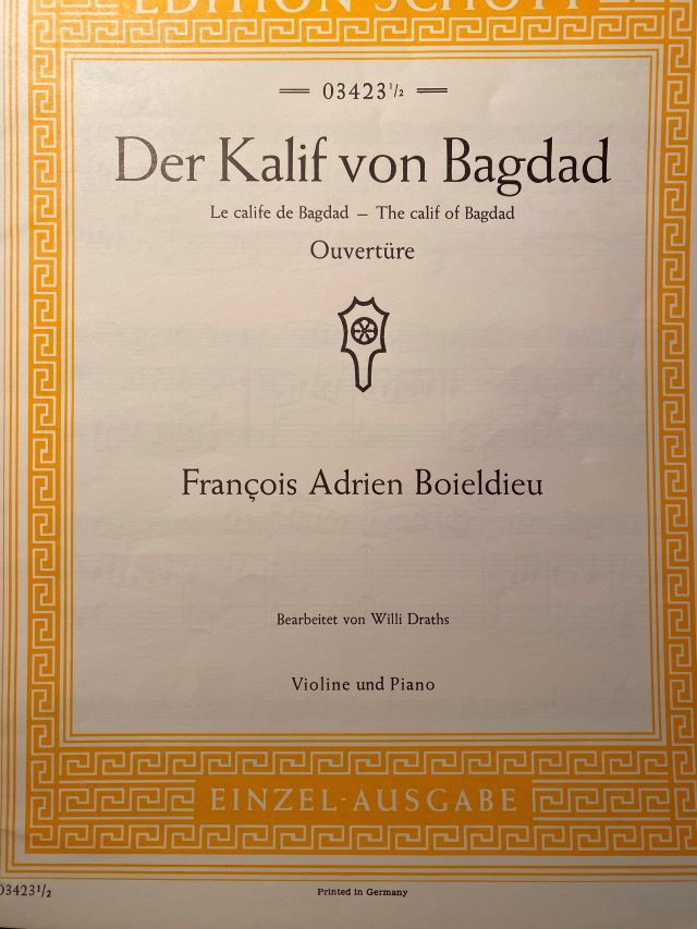 Overture D-dur (from Der Kalif von Bagdad) - François Adrien Boieldieu - Willi Draths