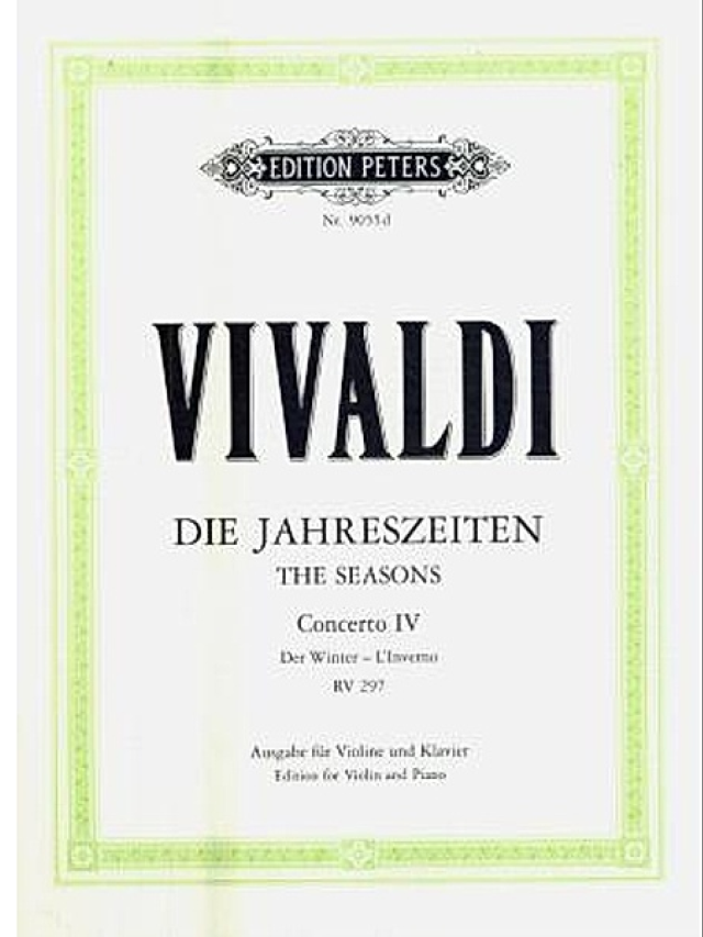 Nr. 4 Winter f RV 297 aus Konzert Op. 8 "Die Jahreszeiten" - Antonio Vivaldi - Kolneder