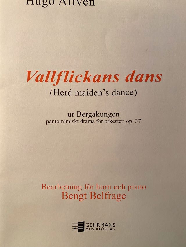 Vallflickans Dans - Herd Maiden's Dance from the Mountain King - Hugo Alfvén