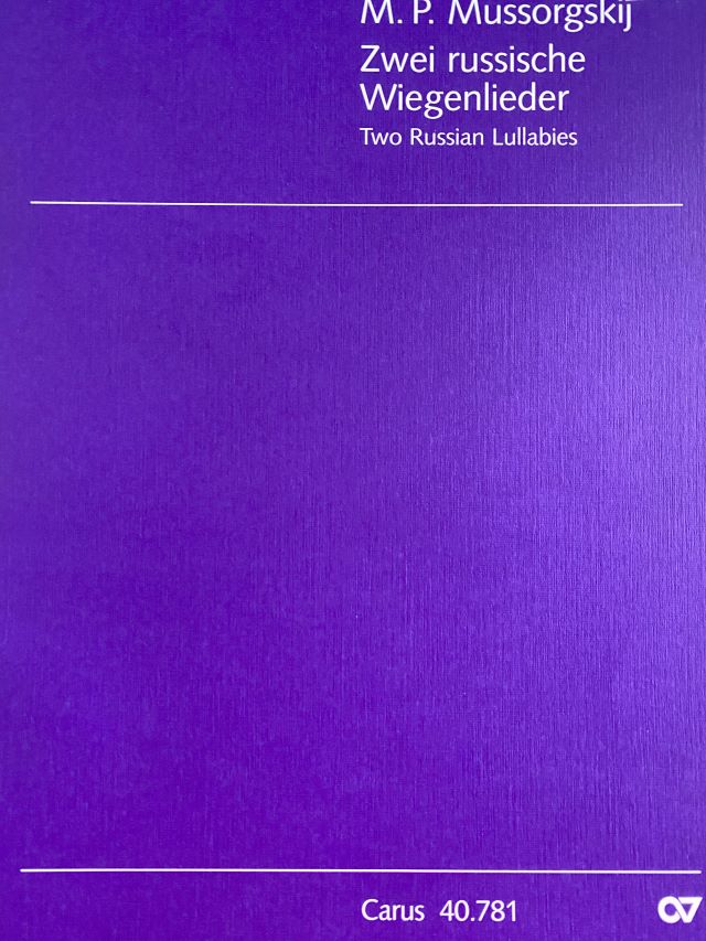Two Russian Lullabies  - M.P. Mussorsgskij - Nors Josephson