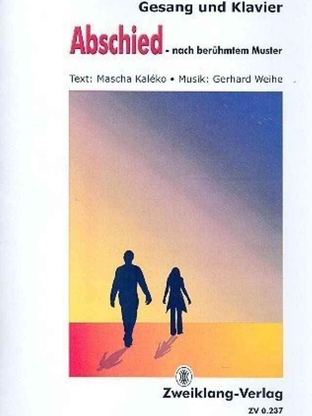 Abschied - nach Berühmtem Muster - Gerhard Weihe