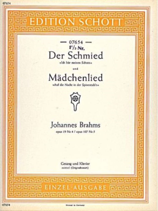 Der Schmied / Mädchenlied - Johannes Brahms