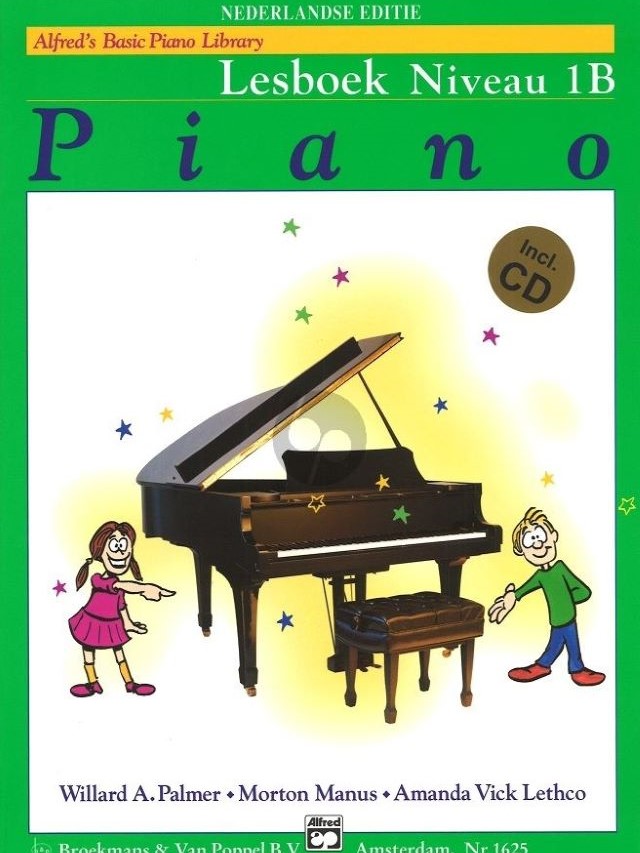 Alfred's Basic Piano Library Lesboek Niveau 1B+CD