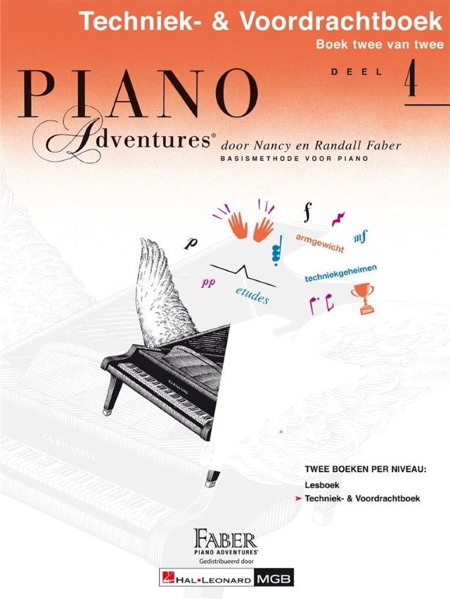 Piano Adventures Techniek- & Voordrachtboek Deel 4 - Nancy Faber Randall Faber