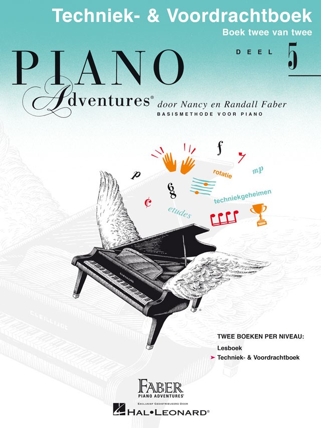 Piano Adventures Techniek- & Voordrachtboek Deel 5 - Nancy Faber Randall Faber