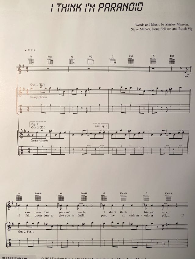 I Think I'm Paranoid - Garbage
